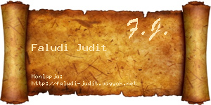 Faludi Judit névjegykártya